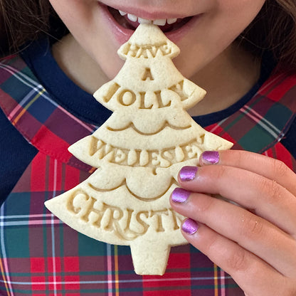 Custom Christmas Tree Cookie Cutter | Personalized with Your Text