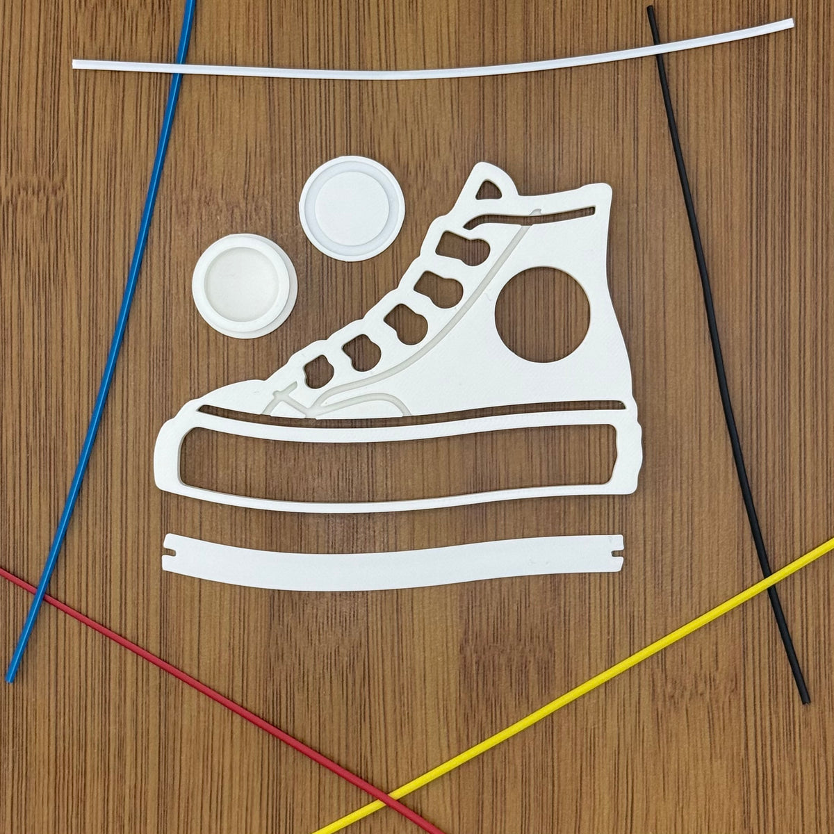 Ornament Craft Kit | Personalized Sneaker with Their Name or Blank | Color Marker Set (8)