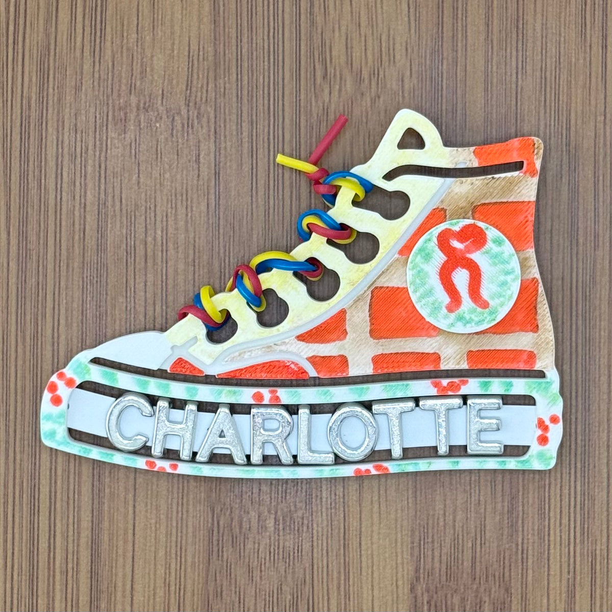 Ornament Craft Kit | Personalized Sneaker with Their Name or Blank | Color Marker Set (8)