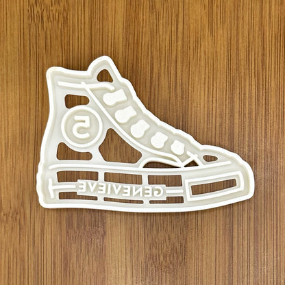 Sneaker Cookie Cutter | Blank or Personalized with Your Name and Number