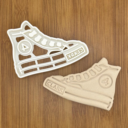 Sneaker Cookie Cutter | Blank or Personalized with Your Name and Number