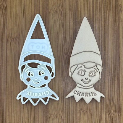 Elf Cookie Cutter | Blank or Personalized with Your Name