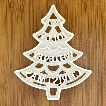 Custom Christmas Tree Cookie Cutter | Personalized with Your Text